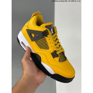 [High] Air Jordan 4 AJ4 รองเท้ากีฬา รองเท้าบาสเก็ตบอล สไตล์เรโทร