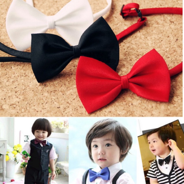 โบว์ติดสูทคอเสื้อเด็กออกงานเด็กชาย หูกระต่าย
