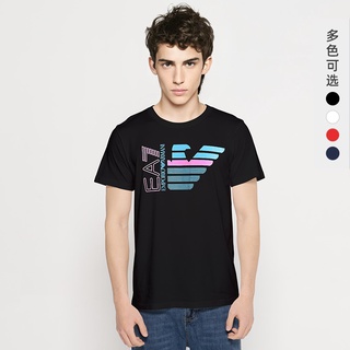 Emporio Armani Armani Ea7 เสื้อยืดแขนสั้นหน้าร้อนสําหรับผู้ชาย แฟชั่น