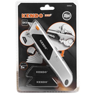 KENDO 30604 มีดคัตเตอร์แบบเลื่อนเร็ว 15 ชิ้น/ชุด