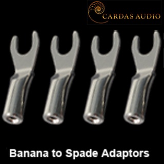 ของแท้จากตัวแทน CARDAS BTS Banana to Spade Adaptors audio grade SET 4 หัว / ร้าน All Cable