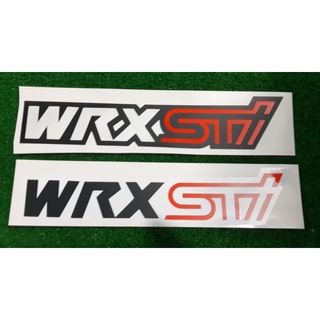 สติ๊กเกอร์ WRX STI งานตัด สองชั้นสะท้อนแสง กันน้ำ สีสันสดใส