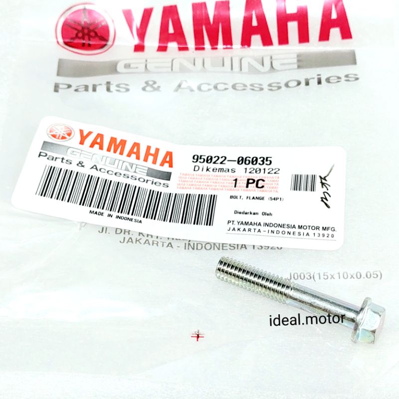 น๊อตถัง Yamaha CVT Xride Mio J 6x35 ดั้งเดิม 95022 06035