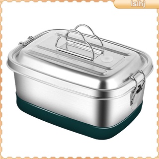 [ราคาจำกัดเวลา] Bento Box, Stainless Steel Leakproof Bento Lunch Box, Leak-proof Design with Lockable Clips, Metal Lunch Containers for Adults and Kids