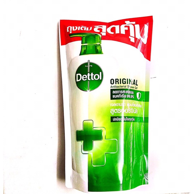 Dettol Shower Gel เดทตอล สบู่เหลวอาบน้ำ แอนตี้แบคทีเรีย ขนาด 400 กรัม ชนิดถุงเติม ของแท้ 100%