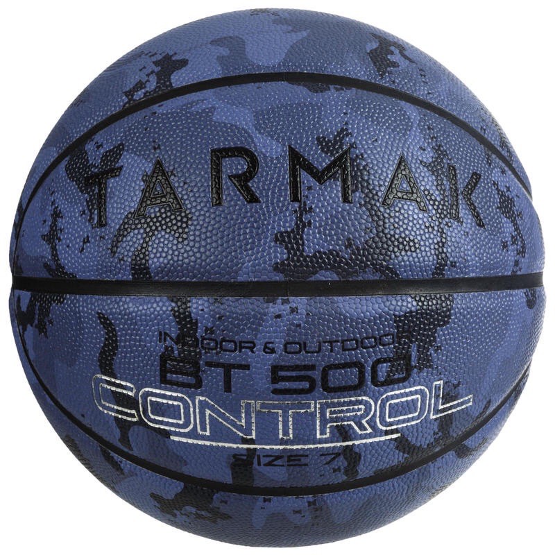 TARMAK ลูกบาสเก็ตบอลเบอร์ 7 รุ่น BT500 (สีน้ำเงินลายพราง)