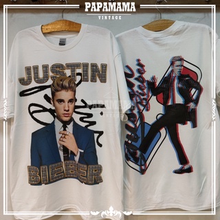 เสื้อยืดผ้าฝ้ายพิมพ์ลายขายดี [ Justin Bieber ] 2tone 3D ART  DTG (DIGITAL TO GARMENT)  GILDEN แท้ เสื้อวง เสื้อทัวร์ จัส