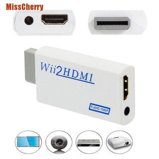 Misscherry Hd Wii To Hdmi 1080 P / 720 P Upscaling อะแดปเตอร์แปลงสายเคเบิ้ลเชื่อมต่อ พร้อม 3 . 5