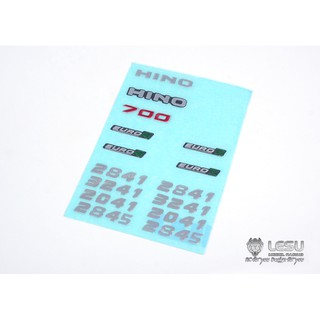 LESU Hino 700 STICKER สเกล 1/14 (ZK-K027)