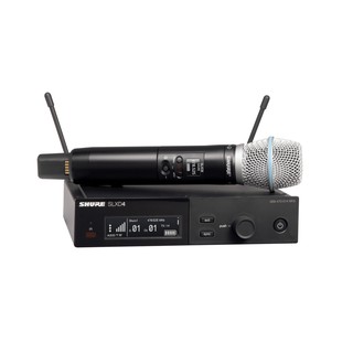 SHURE SLXD24A/B87A-M55 ไมค์ลอย มือถือเดี่ยว แบบดิจิตอล 24 บิต คลื่นความถี่ 694-703 MHz และ 748-758 MHz