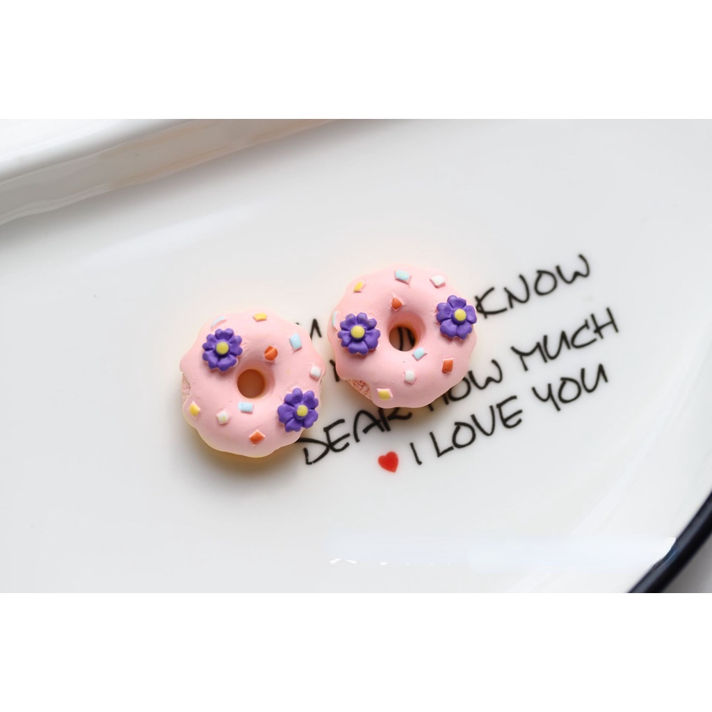 สับปะรดน่ารัก Jibits croc Doughnut Jibbits Daisy Jibitz Crocks Wave Point croc Charm สําหรับผู้หญิงอุปกรณ์รองเท้าตกแต่ง