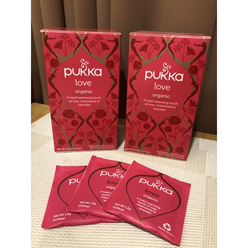 ชาสมุนไพรออกแกนิค Pukka Love
