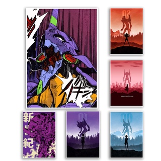 ขายดี โปสเตอร์กระดาษคราฟท์ EVA ลายหุ่นยนต์นิยายวิทยาศาสตร์ สไตล์วินเทจ สําหรับตกแต่งผนัง