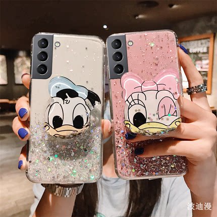 สำหรับ Samsung Galaxy S20 S21 S22 S23 S24 S10 S9 S8 Note 8 9 10 20 Ultra Plus Lite A16 A15 A06 A05S A05 A25 A24 A34 A35 A04E A054 A14 A04 A13 A33 A53 A73 A22 เคสโทรศัพท์แบบนิ่ม ปลอกหุ้มด้านหลังแบบการ์ตูนเต็มรูปแบบพร้อมปลอกโทรศัพท์เป็ดโดนัลด์