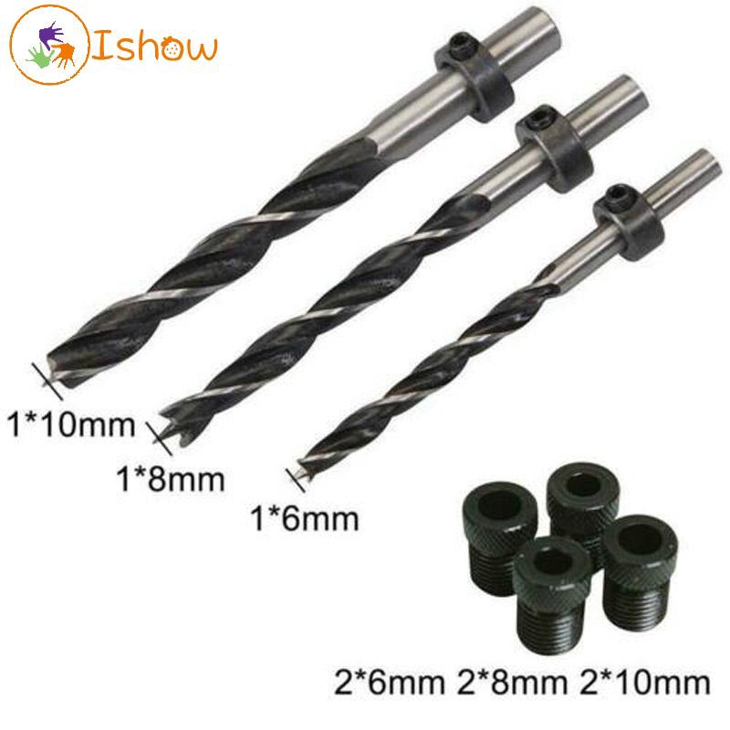 Pocket Hole Jig Accessories Set Drill bits Adapters Spacing rings ...