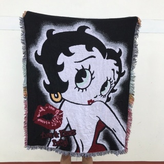 Betty boop พรม ตกแต่ง เบ็ตตี้บู๊พ วินเทจ หายาก น่าสะสม