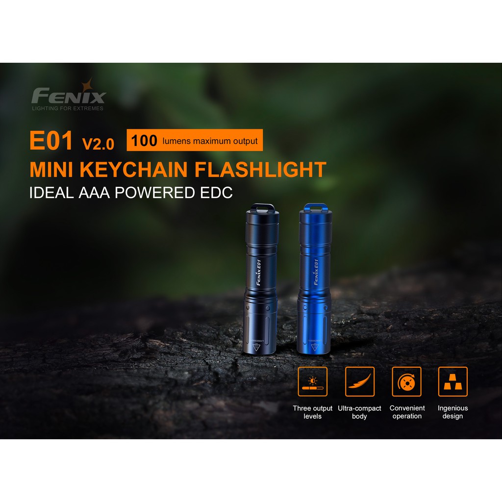 ไฟฉาย Fenix E01 V2.0 Mini EDC สินค้าตัวแทนในไทยประกันส่งซ่อม 1ปี