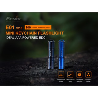 ไฟฉาย Fenix E01 V2.0 Mini EDC Flashlight