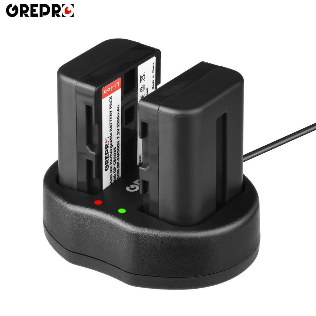 ENEGON Batteria Sostitutiva (2 Pezzi) E Caricabatterie Dual USB