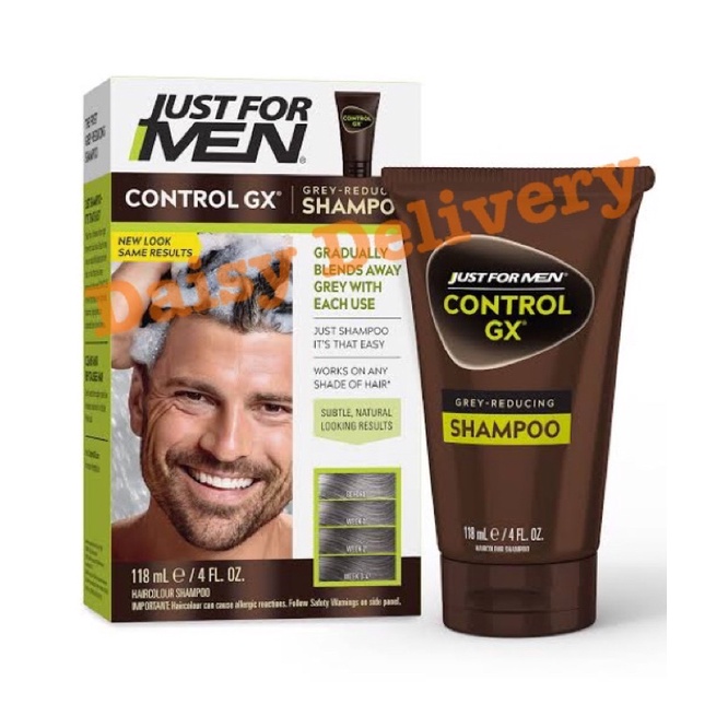 🇺🇸พร้อมส่ง🇺🇸 แชมพูเปลี่ยนสีผม ปิดผมขาว ย้อมผม Just for men Control GX Grey Reducing Shampoo นำเข้าจา