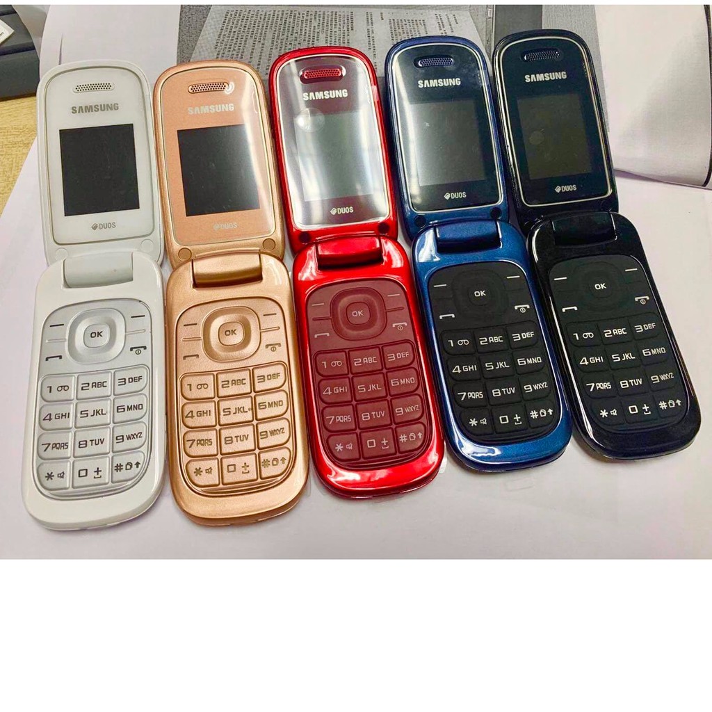 โทรศัพท์มือถือซัมซุง SAMSUNG GT-E1272 ใหม่ (สีดำ)  มือถือฝาพับ ใช้ได้ 2 ซิม ทุกเครื่อข่าย AIS  TRUE DTAC MY 3G/4G ปุ่มกด