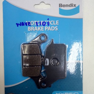 ผ้าดิสเบรคหน้ามอเตอร์ไซค์ Bendix สำหรับรถ ฮอนด้าเวฟ110i/เวฟ110iAT