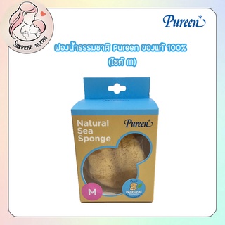 ฟองน้ำธรรมชาติ (ไซต์ M) Pureen ของแท้ 100% จากทะเลเมดิเตอร์เรเนี่ยน Pureen  Natural Sea Sponge เนื้อฟองน้ำนุ่มมาก