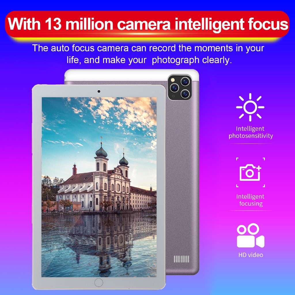 Android Tablet PC 10.1 inches Android 8.0 4G Phone Call 10 Core 8GB Ram ...