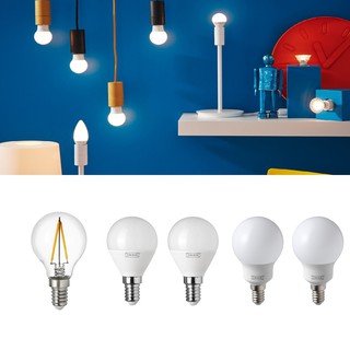 Ikea E14 หลอดไฟ LED แสงเย็น กลางวัน / สีขาวอบอุ่น