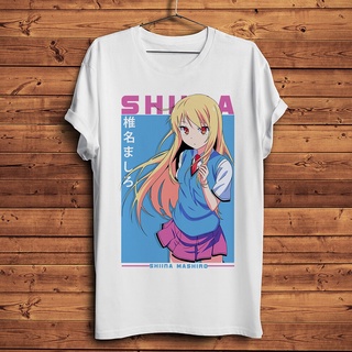 [COD]เสื้อยืดลําลอง แขนสั้น พิมพ์ลายอนิเมะ Waifu Shiina mashiro สีขาว สไตล์สตรีท สําหรับเด็กผู้หญิง และผู้ชาย