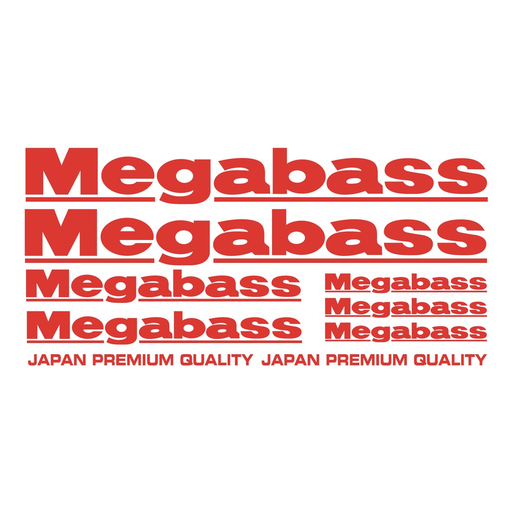 ชุดสติ๊กเกอร์ Megabass สําหรับ ANGLER