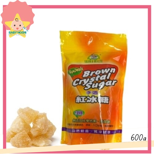 [BH] น้ําตาลคริสตัลสีน้ําตาลธรรมชาติอินทรีย์ Handmade Natural Red Rock Candy 600g Gula-Gula Batu Mer