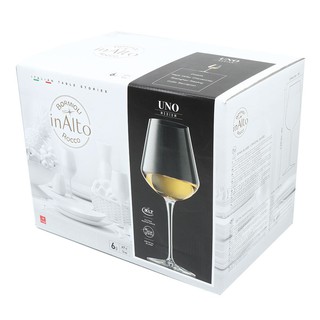 Water glass GOBLET GLASS BORMIOLI UNO 15.5OZ CLEAR Tableware Kitchen equipment แก้วน้ำ แก้วก้าน BORMIOLI UNO 15.5 ออนซ์