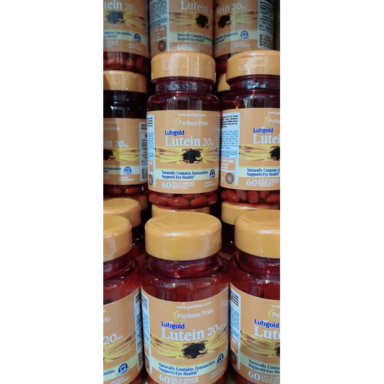 อาหารเสริมบำรุงสายตา Puritan pride:lutien 20mg.60softgels