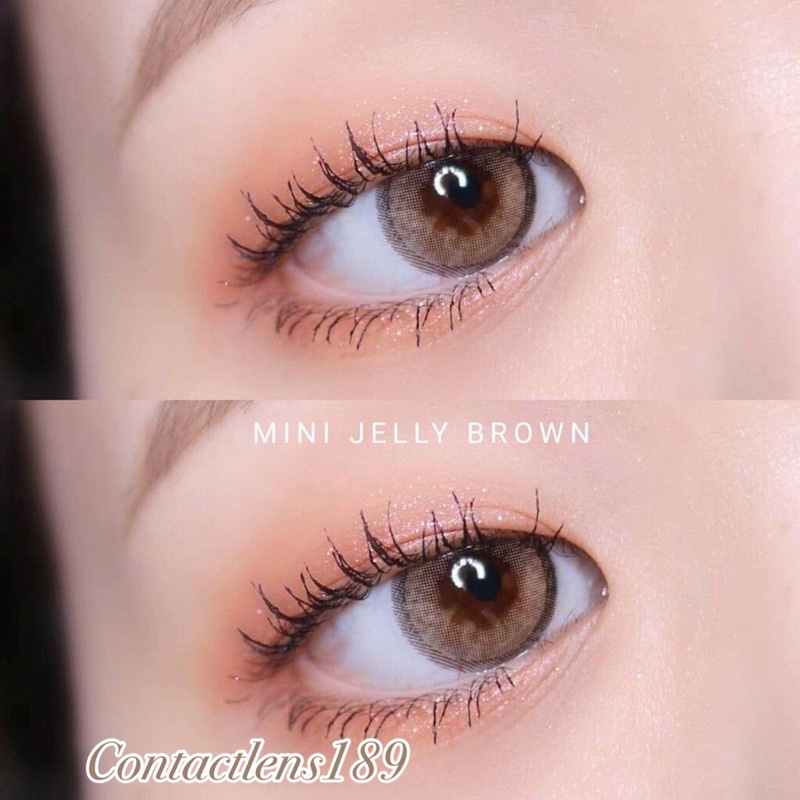 💕kittykawaii คอนแทคเลนส์Mini jelly brown มินิสีน้ำตาล