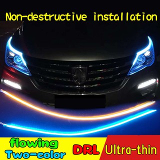 New Drl Ultra - Thin สายไฟตัดหมอกสําหรับติดด้านหน้ารถยนต์ไฟวิ่งกลางวัน