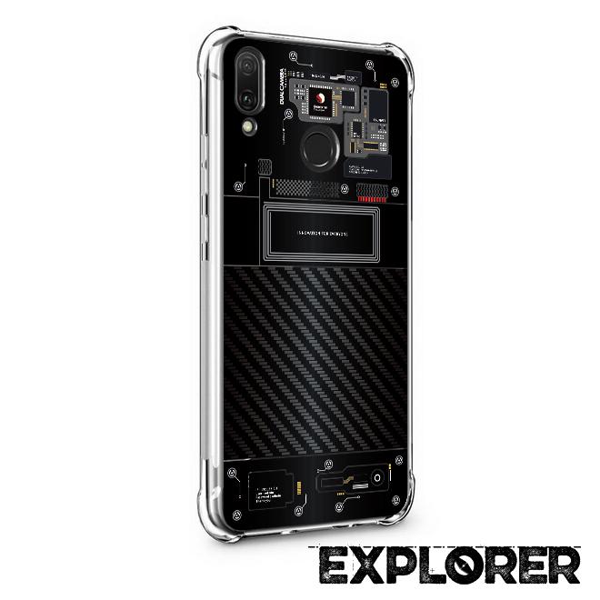 เคส สำหรับ Huawei Y9 [Explorer Series] 3D Anti-Shock Protection TPU Case