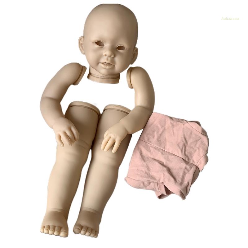 Haha เตียงนอนเด็กทารกแรกเกิด ของเล่นทารกแรกเกิด เด็กผู้หญิง อุปกรณ์เสริมตุ๊กตา ยังไม่ทาสี ชิ้นส่วนตุ๊กตาไวนิล ของเล่นที่ถูกใจ
