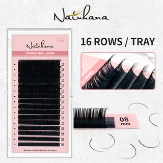 NATUHANA ขนตาปลอม 8-15 มิกซ์ ชนิด B C D ขายส่ง ขนาด ขนมิ้งค์…