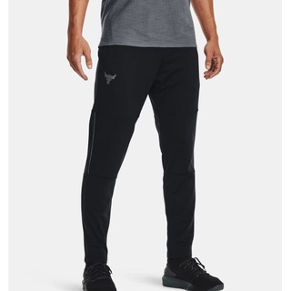 กางเกงขายาว Under Armour UA Mens Project Rock Knit Track Pants กางเกงขายาว UA กางเกงขายาวสีดำ สินค้าแท้ 100%