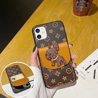 เคสโทรศัพท์มือถือหนัง แบบฝาพับ พร้อมช่องใส่บัตร สําหรับ IPhone 14 13 12 11Pro Max XR XS Max X 7 8 Plus 14 Pro 14promax