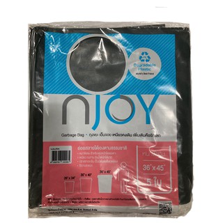 ถุงขยะหนา36x45นิ้ว(5ใบ/แพค) Garbage bags / Trash bags 180 liter ถุงขยะดำ ถุงขยะย่อยสลายได้