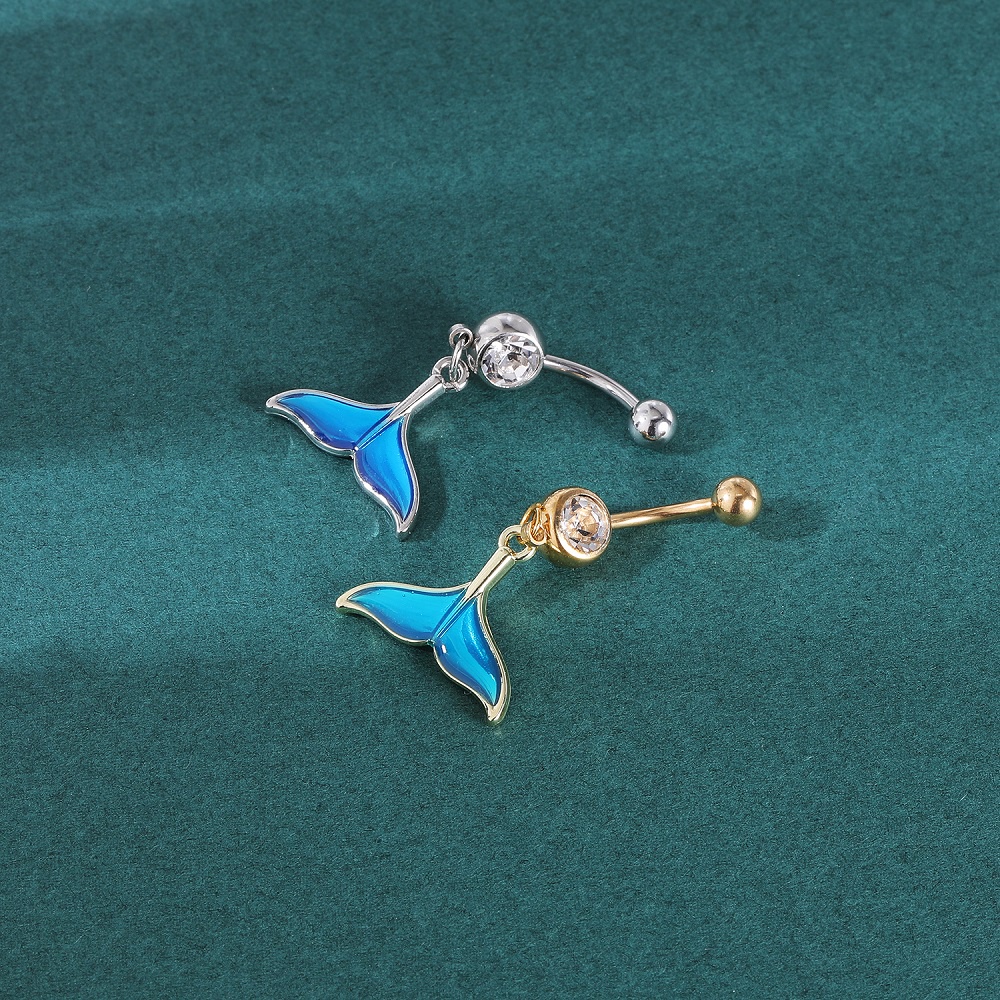 จิวเจาะสะดือ จิวสะดือ รูปปลาดาว เปลือกหอย ไข่มุก เครื่องประดับเซ็กซี่ 1 ชิ้น - รูปที่ 7