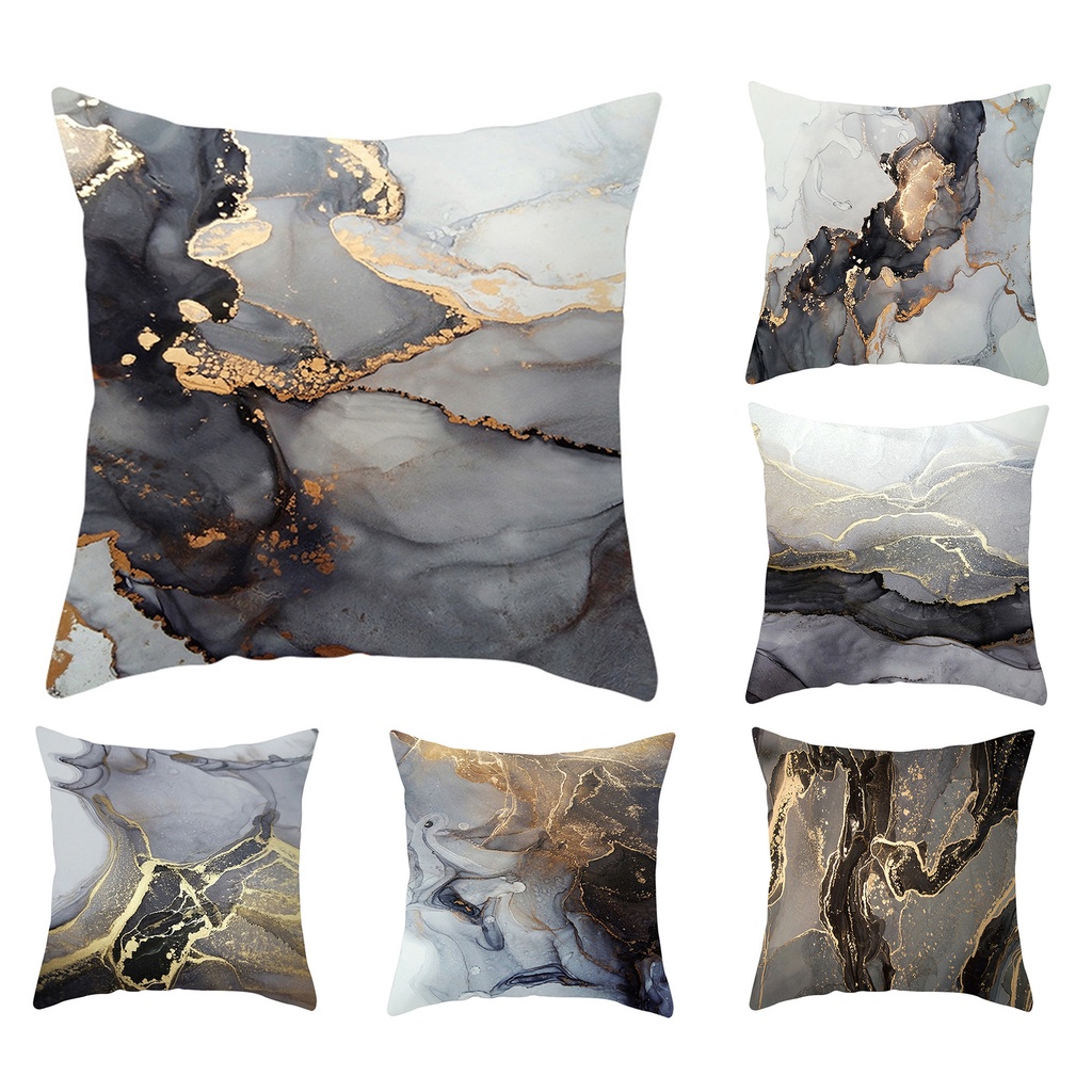 <COD> ปลอกหมอน ลายแอปสแตรกท์ สีดํา ขนาด 40x40.45x45.50x50.60x60. ปลอกหมอนอิง ลายสีน้ํา สําหรับตกแต่งห้องนั่งเล่น โซฟา รถยนต์ สํานักงาน