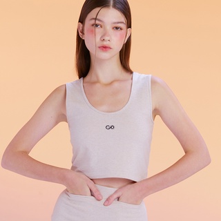 SALE - low cut sleeveless crop top (KCT.01) เสื้อกล้ามครอป