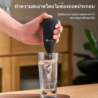เครื่องตีฟองนมไฟฟ้า เครื่องตีฟองนม ที่ตีฟองนมไร้สาย Household พกพาสะดวก อุปกรณ์ทำขนม ที่ตีฟองนมไฟฟ้า