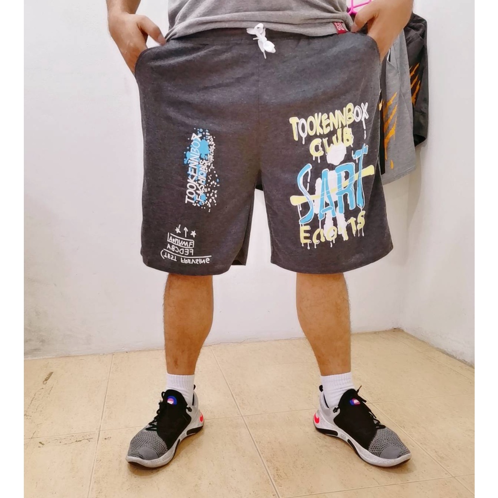 #กางเกงขาสั้นผู้ชาย+ผ้ายืดตัวใหญ่ดีใส่เทียวใส่ออกกำลังกายใด้มีกระเป๋าข้าง2ใบลายสกรีนผ้ายืดดีผ้าวอร์มใส่สบาย=226 - รูปที่ 3