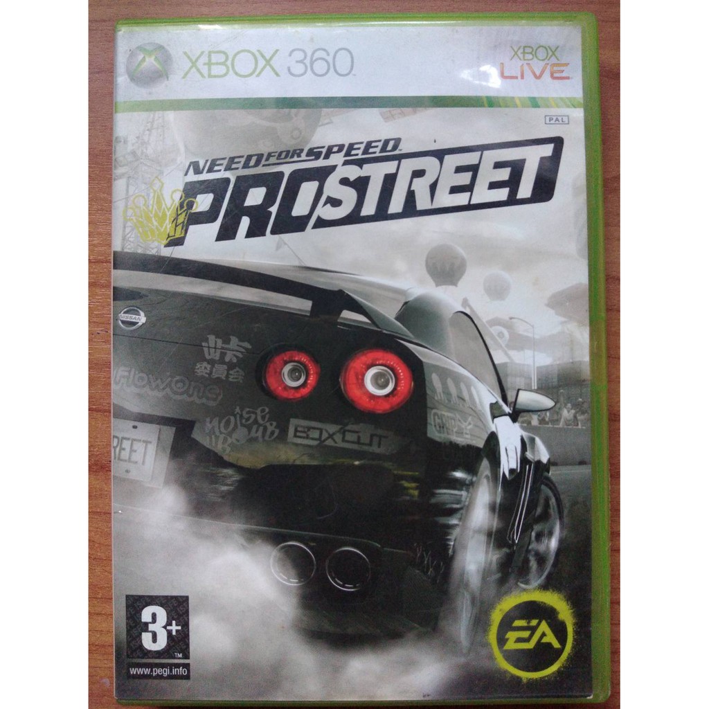 Need For Speed Pro Street แผ่น Xbox360 แท้ (PAL) สำหรับสายสะสม (ENG)