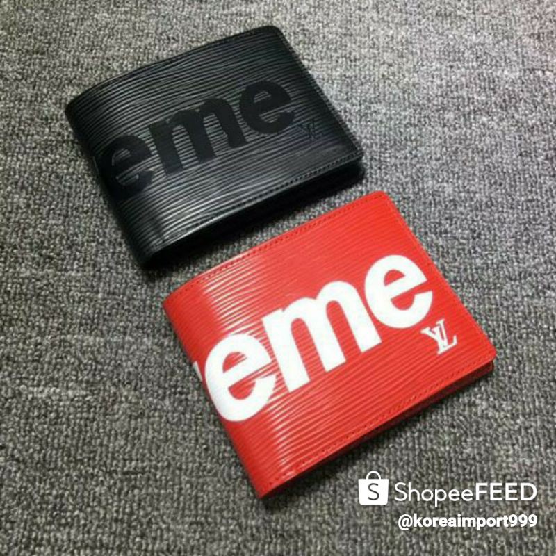 supreme slender wallet epi black