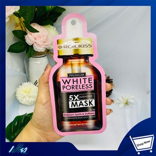 Rojukiss White Poreless 5X Intensive Mask 25ml.โรจูคิส ไวท์พอร์เลส 5X มาส์ก ขนาด 25 มล.